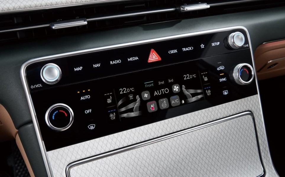 Климат-контрольді басқаратын сенсорлық панелі